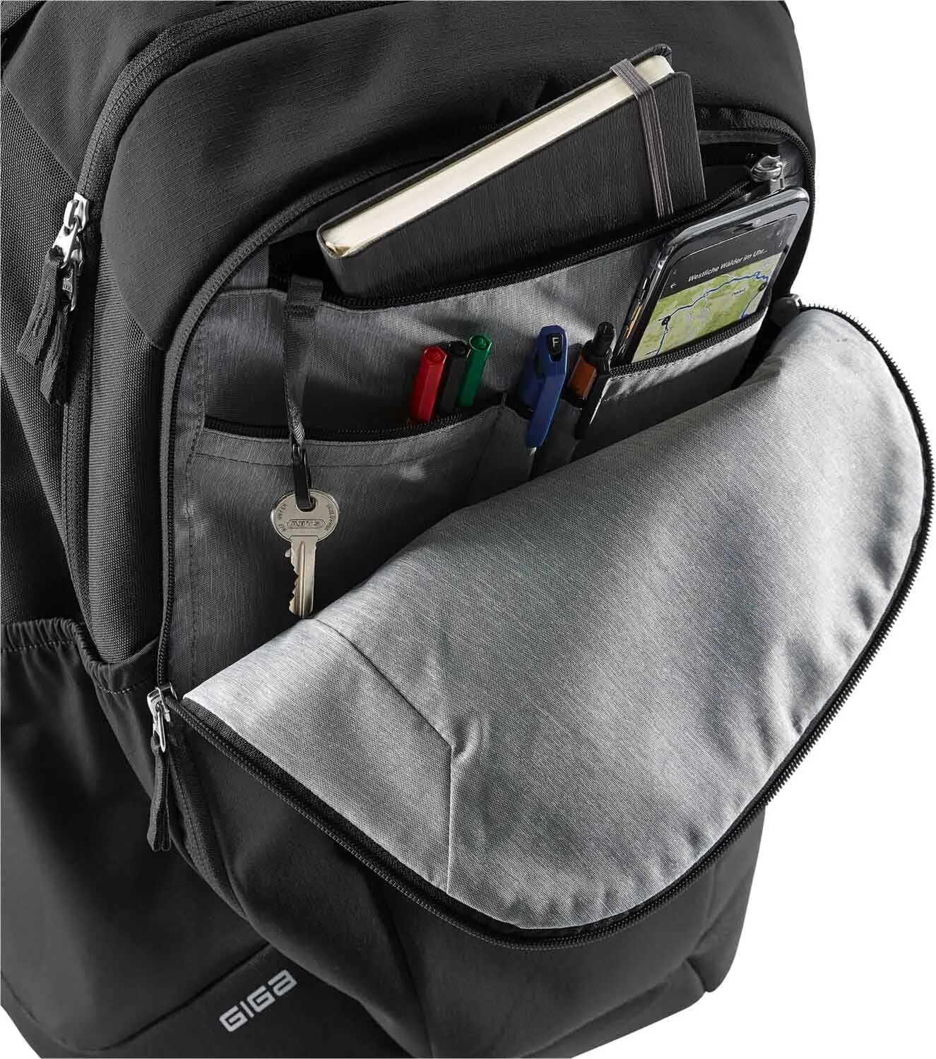 Deuter Giga 28L Backpack for Commuting, Office, and Everyday Use - Black