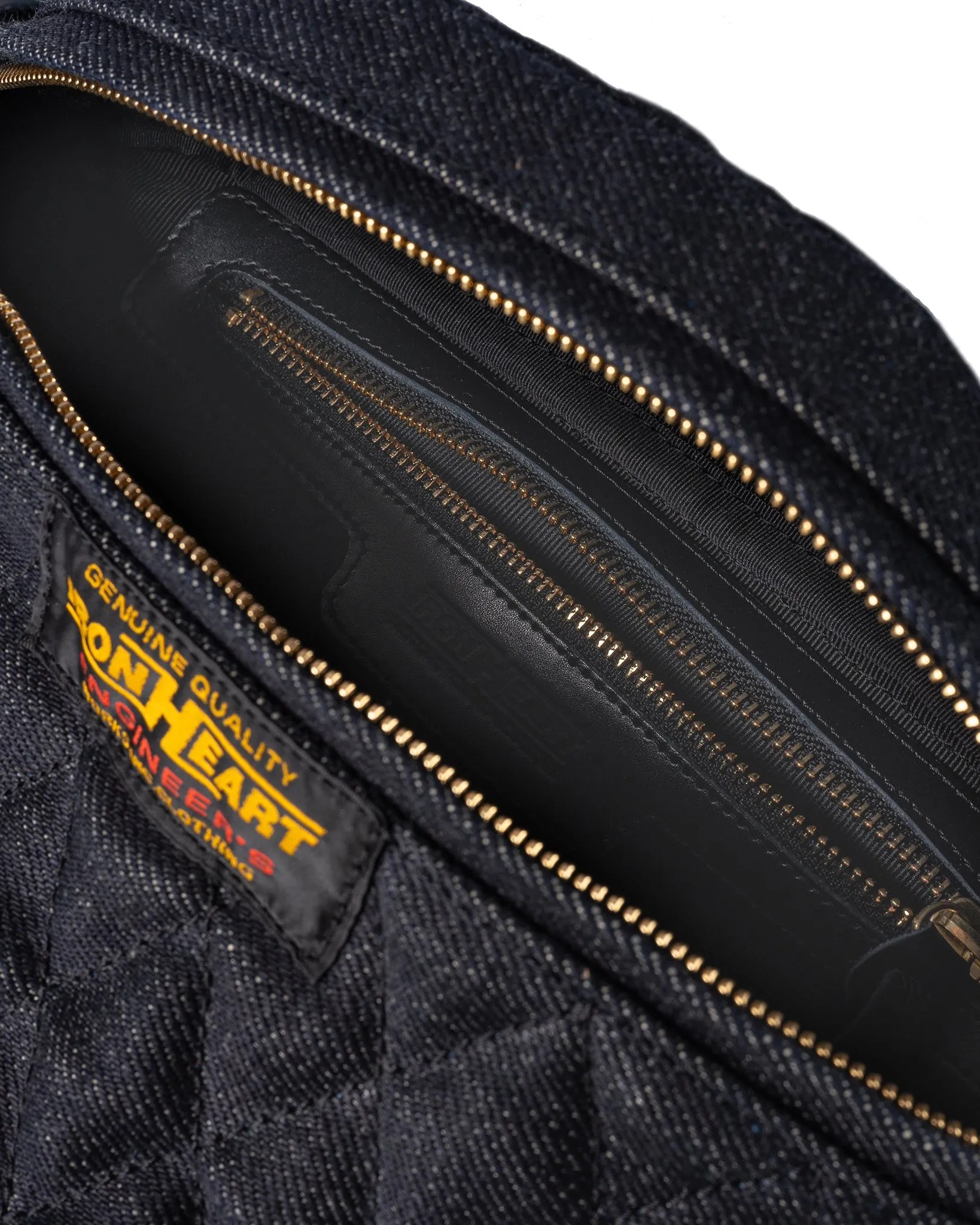 Diamond Stitched 25oz Selvedge Denim Waist Bag - Indigo