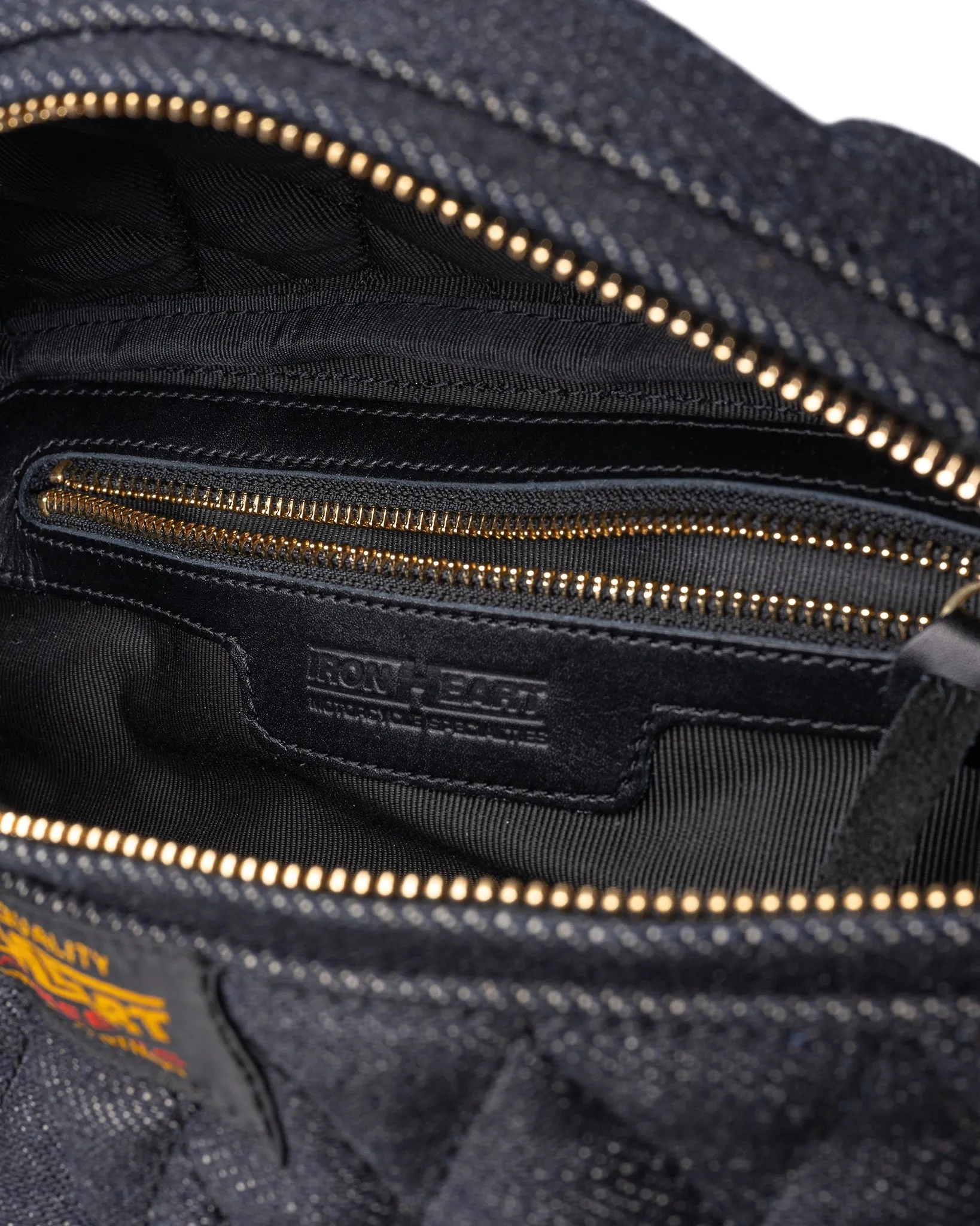 Diamond Stitched 25oz Selvedge Denim Waist Bag - Indigo