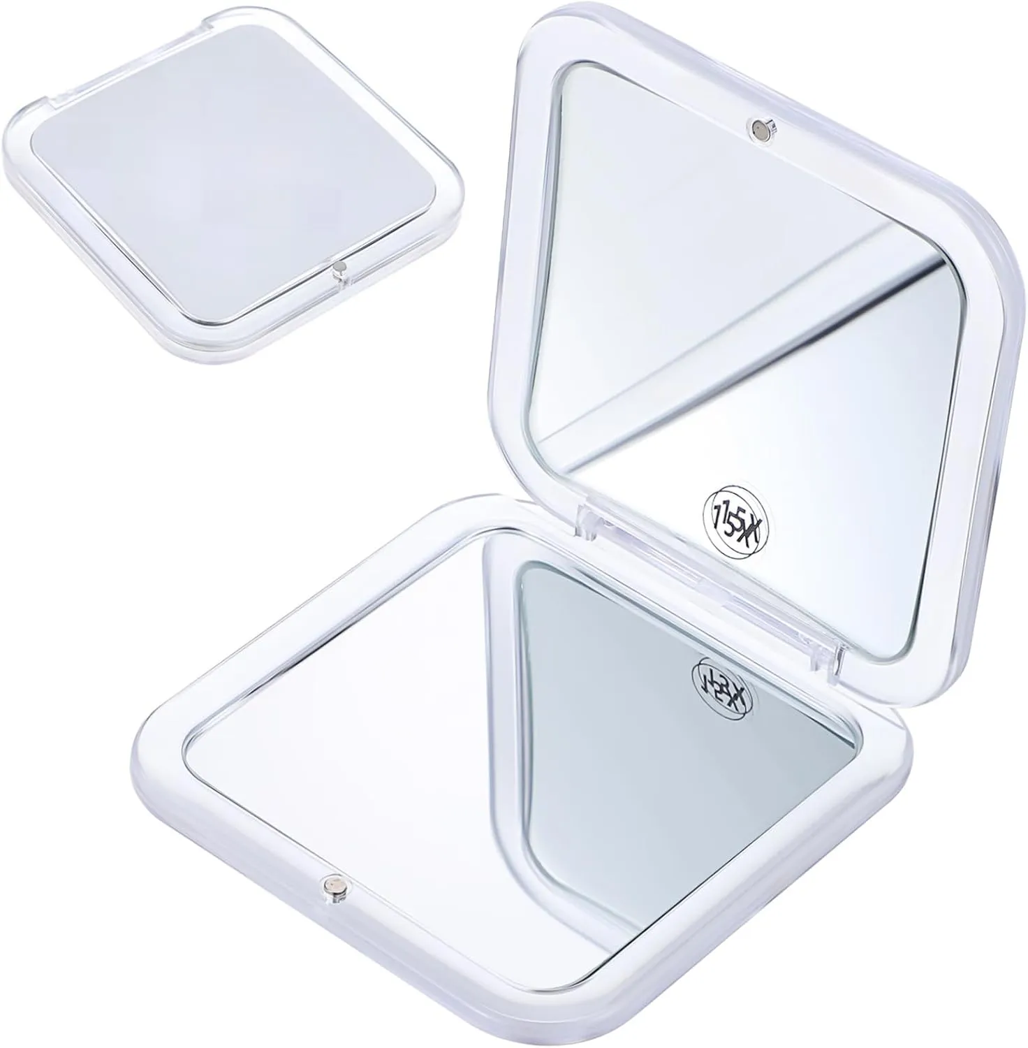 Didiseaon 3pcs Travel Makeup Mirror Tiny Portable Magnifying Small Cosmetic Vintage Compact