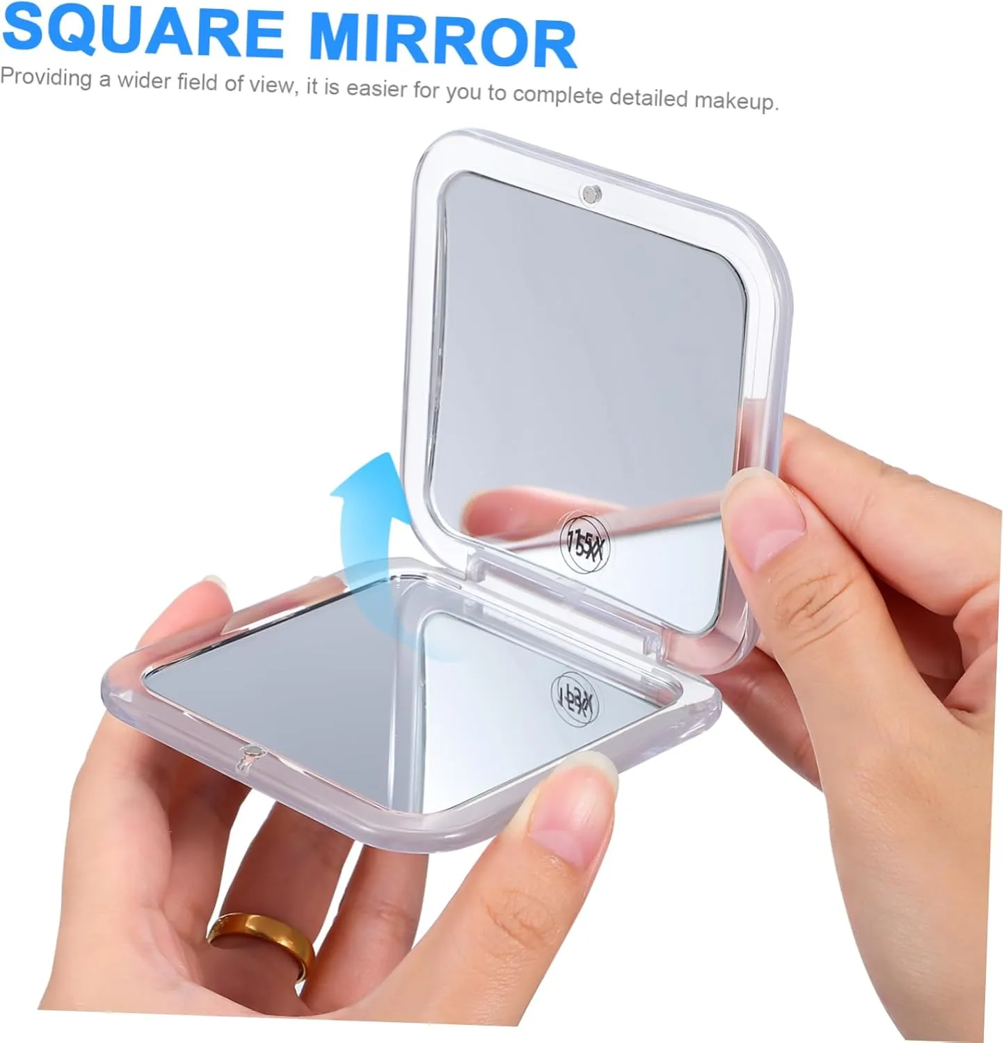 Didiseaon 3pcs Travel Makeup Mirror Tiny Portable Magnifying Small Cosmetic Vintage Compact