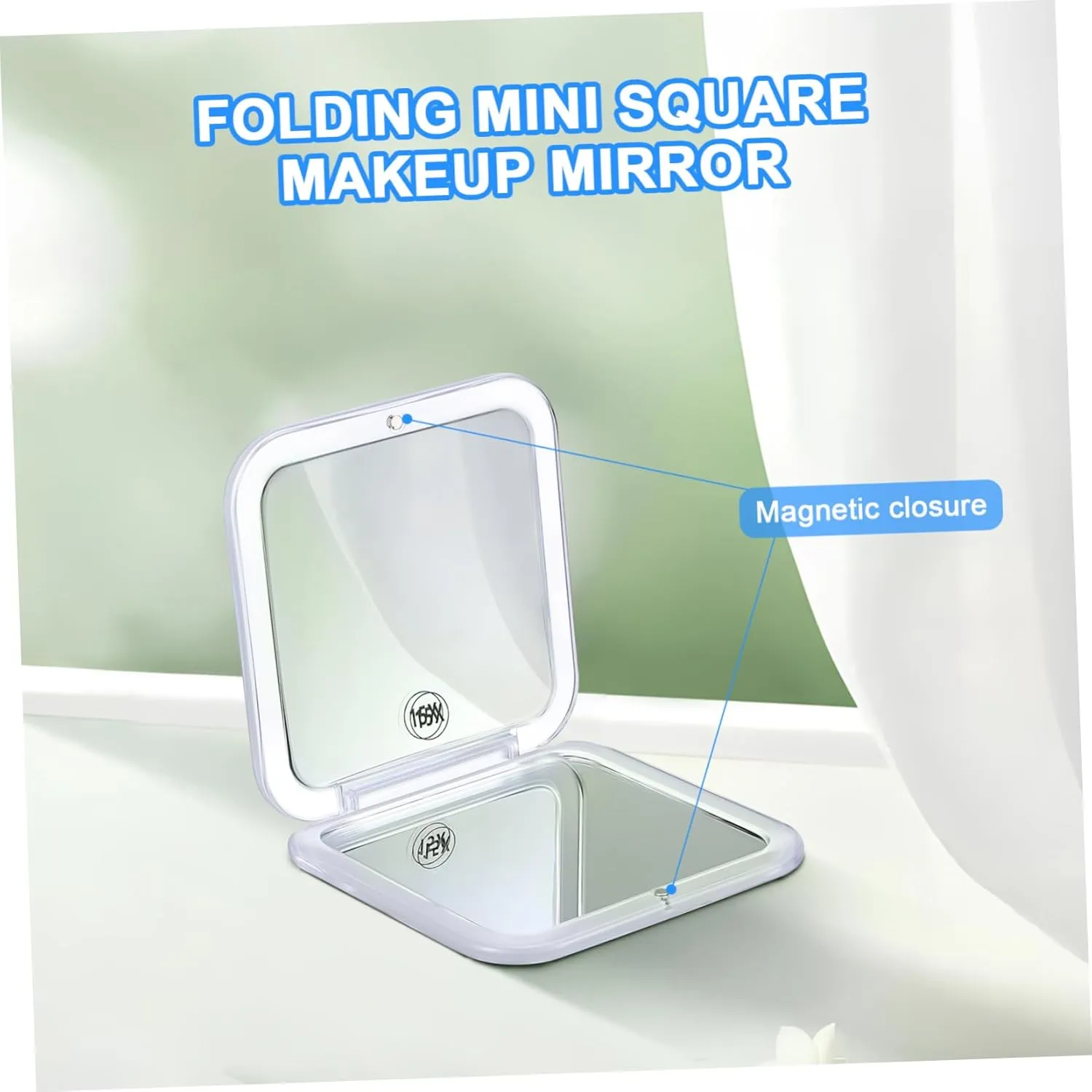 Didiseaon 3pcs Travel Makeup Mirror Tiny Portable Magnifying Small Cosmetic Vintage Compact