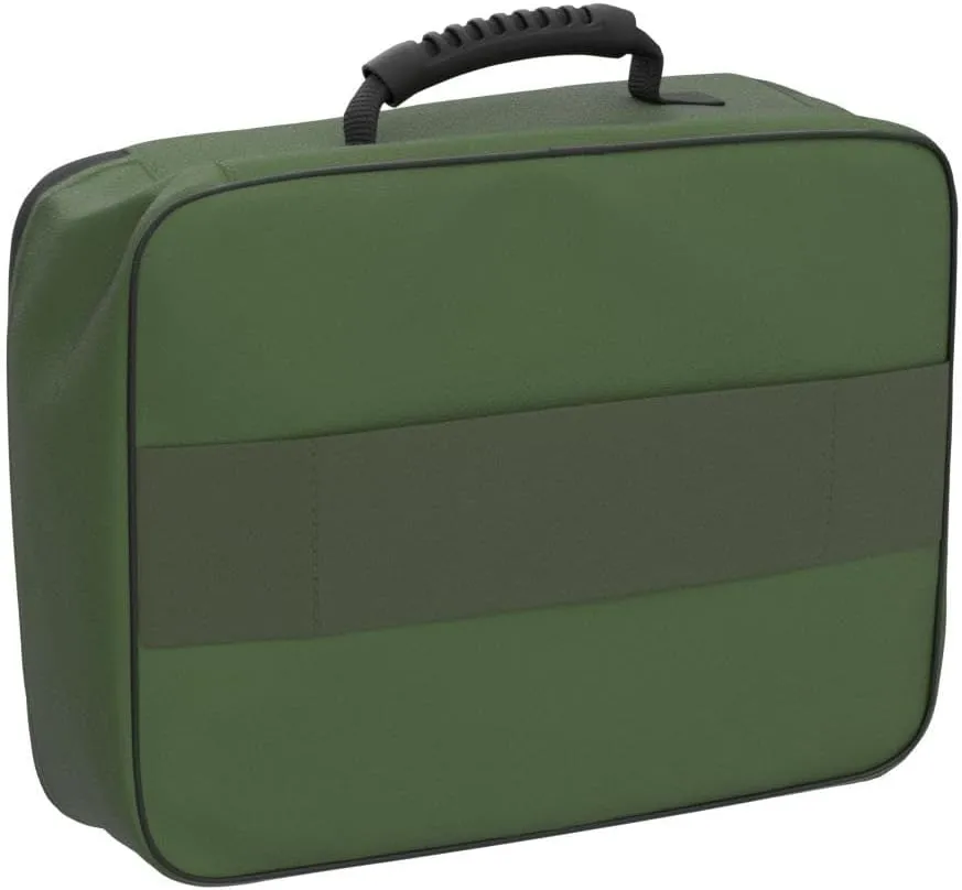 DocSafe File Organizer Bag with Lock,Fireproof Document Organizer Case with Water-Resistant Zipper,3-Layer Portable Travel Home Storage Safe Bag for Laptop,Files,Certificates,Gifts for Him,Green