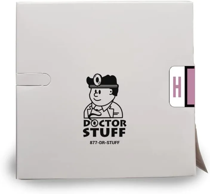 Doctor Stuff - File Folder Labels, Alphabet Letter H, TAB Products - TPAV Series Compatible Alpha Stickers, Lilac, 1" x 1-1/4", 500/Roll