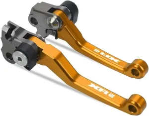 DOUKI for Hon&da XR400 1996 1997 1998 1999 2000 2001 2002 2003 2004 Motocross Dirt Bike CNC Aluminum Brake Clutch Levers Foldable Lever Motorcycle Pivot Lever Lever (Color : Gold)