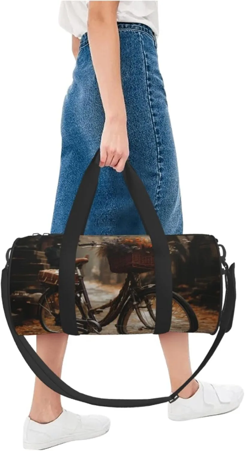 Duffel Bag for Men Women Small Gym Bag Bicycle Travel Duffel Bag Waterproof Overnight Bag for Sports Workout