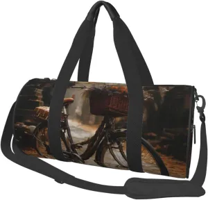 Duffel Bag for Men Women Small Gym Bag Bicycle Travel Duffel Bag Waterproof Overnight Bag for Sports Workout