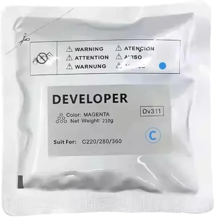 DV311 Developer Powder Compatible for C220 C360 C280 210g Bag CMYK 1 Piece(C-210g)