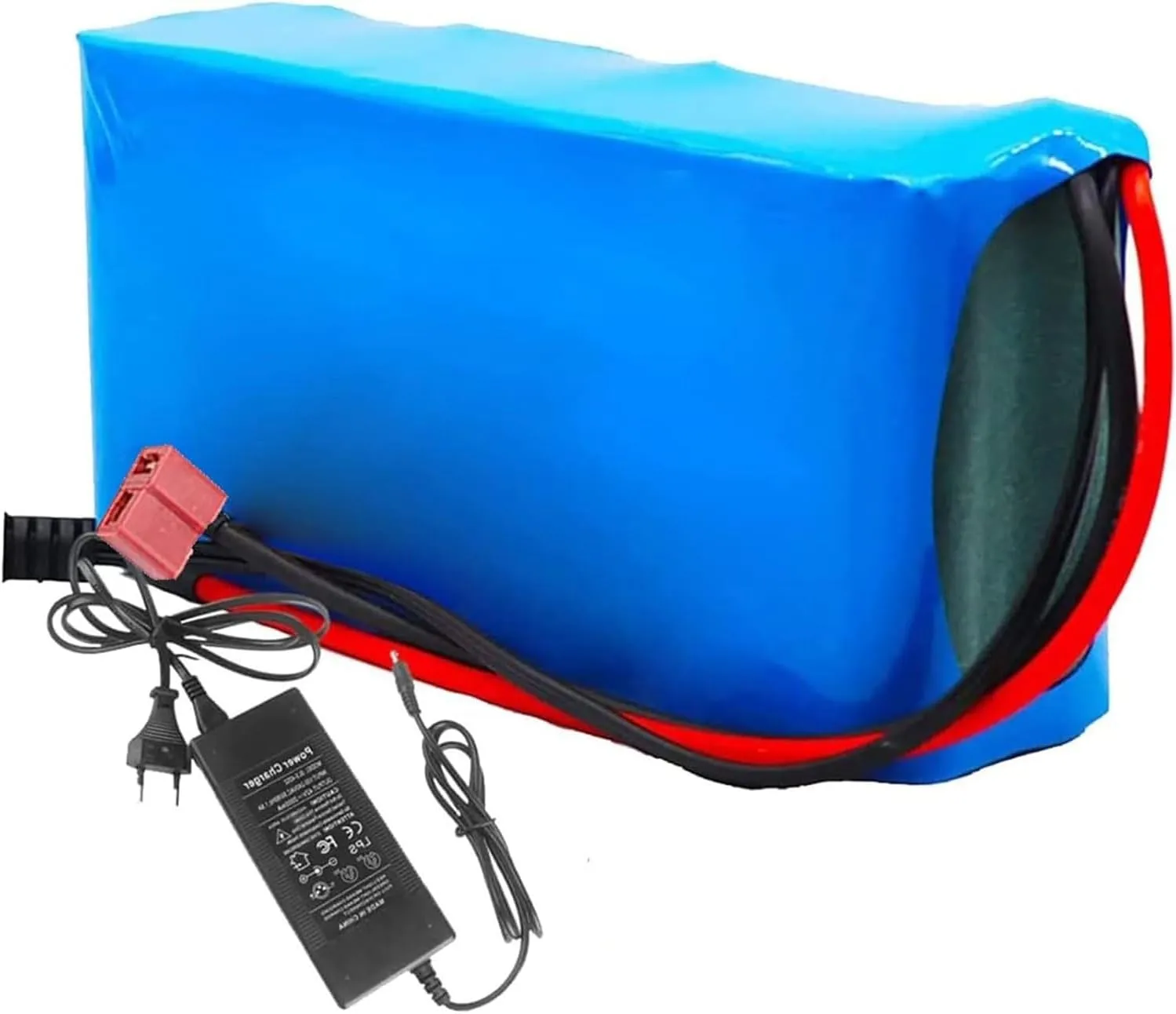E-Bike Battery 24V 25.2V 6000mAh Waterproof Battery Pack for Electric Bicycle Scooter 100W-500W Motors Includes Charger