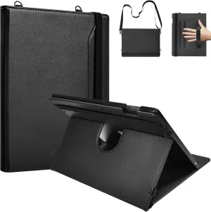 E NET-CASE Case for Remarkable Paper Pro, 360 Degree Rotating Stand Cover with Pen Holder/Hand Strap/Carrying Shoulder Strap & Auto Sleep/Wake for Remarkable Paper Pro 11.8" 2024 Released (Black)