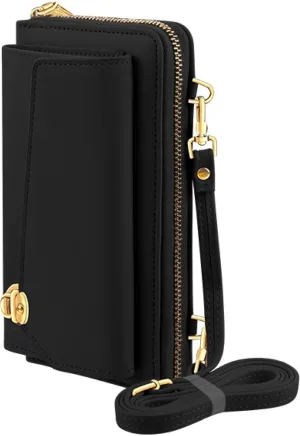 eBigValue Women's Crossbody Wallet with Phone Holder, Compact Purse with Card Slots, Versatile Bag for Shopping or Errands