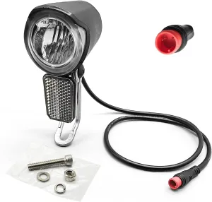 Ebike Light LED Electric Bike Headlight 24V 36V 48V 60V for Electric Bicycle Bike with Mounting Screws Front Light Accessories