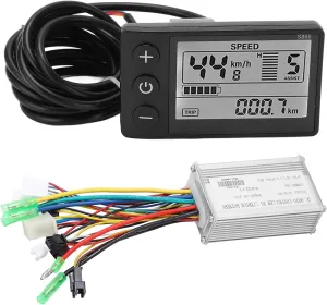 Electric Bicycle EN06 LCD Display Meter with USB Power Speed Display, Electric Bicycle Waterproof Connector LCD Display for Electric Bike Scooter…