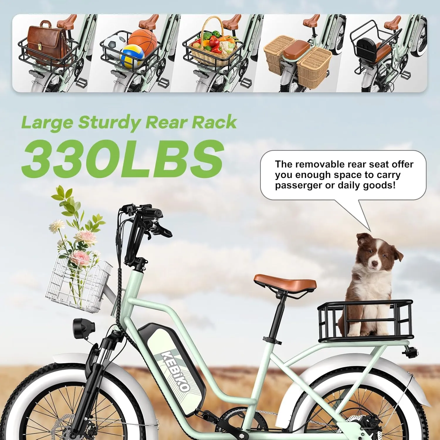 Electric Bike for Adults, 20"x 4" Fat Tire 35MPH Ebike, 1450W Peak Mountain Bike with 48V 20AH Removable 960WH Battery, 80 Miles Max Range Hydraulic/Mechanical Disc Brake 7-Speed Electric Bicycle