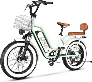 Electric Bike for Adults, 20"x 4" Fat Tire 35MPH Ebike, 1450W Peak Mountain Bike with 48V 20AH Removable 960WH Battery, 80 Miles Max Range Hydraulic/Mechanical Disc Brake 7-Speed Electric Bicycle