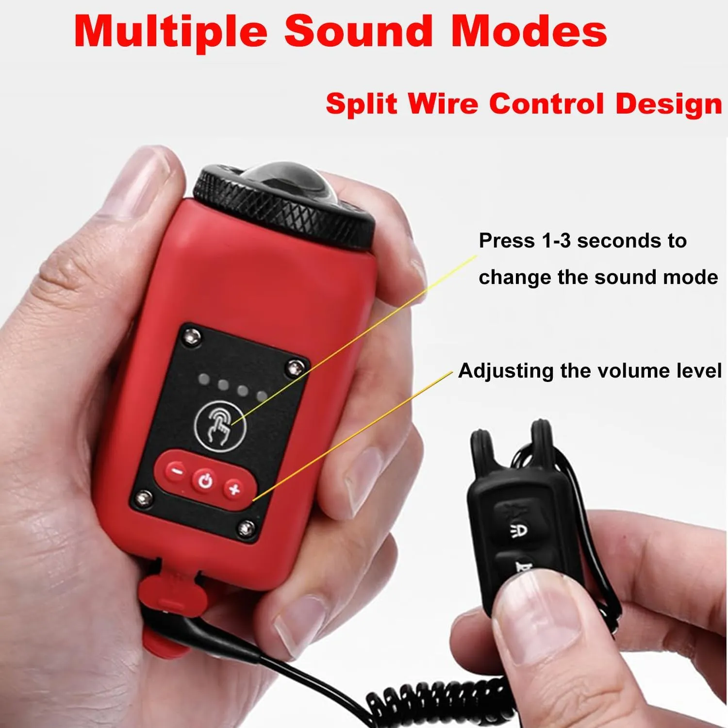 Electric Bike Horn and Light, Loud Bicycle Horn, Rechargeable Bicycle Scooter Headlight for Night Riding, 2 in 1 Bike Light with Horn for Adults Kids, 110dB 5 Sound Mode Waterproof