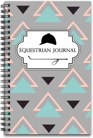 Equestrian Training Journal: Track Your Horseback Riding Lessons, Progress, and Goals - 100 Page Pre-Formatted Spiral Horse Notebook - Pony Lover Gift