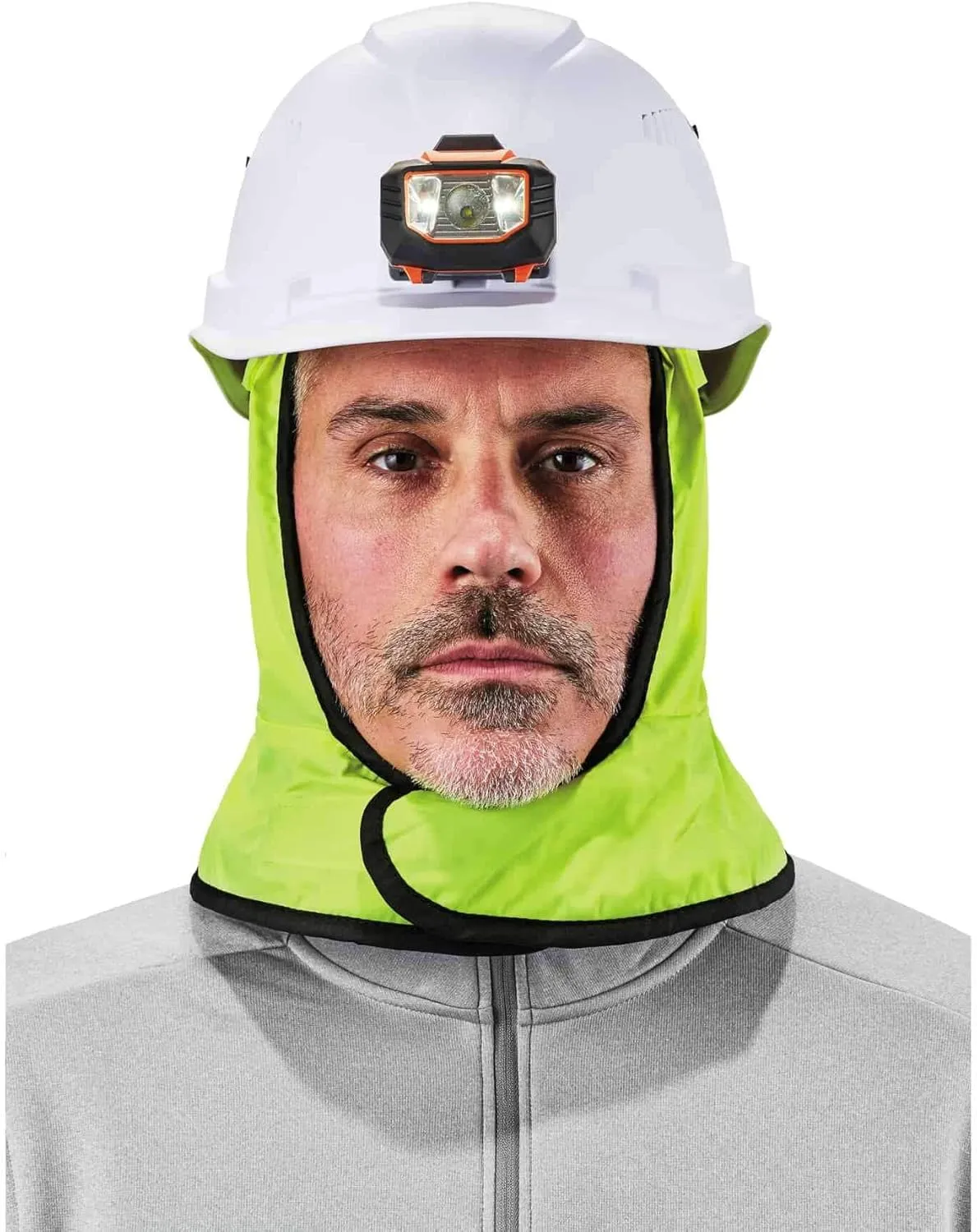 Ergodyne N-Ferno 6842 Winter Hard Hat Liner - 2-Layer, Fleece-Lined, Polyester Shell, Shoulder Length
