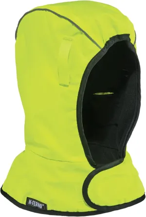 Ergodyne N-Ferno 6842 Winter Hard Hat Liner - 2-Layer, Fleece-Lined, Polyester Shell, Shoulder Length