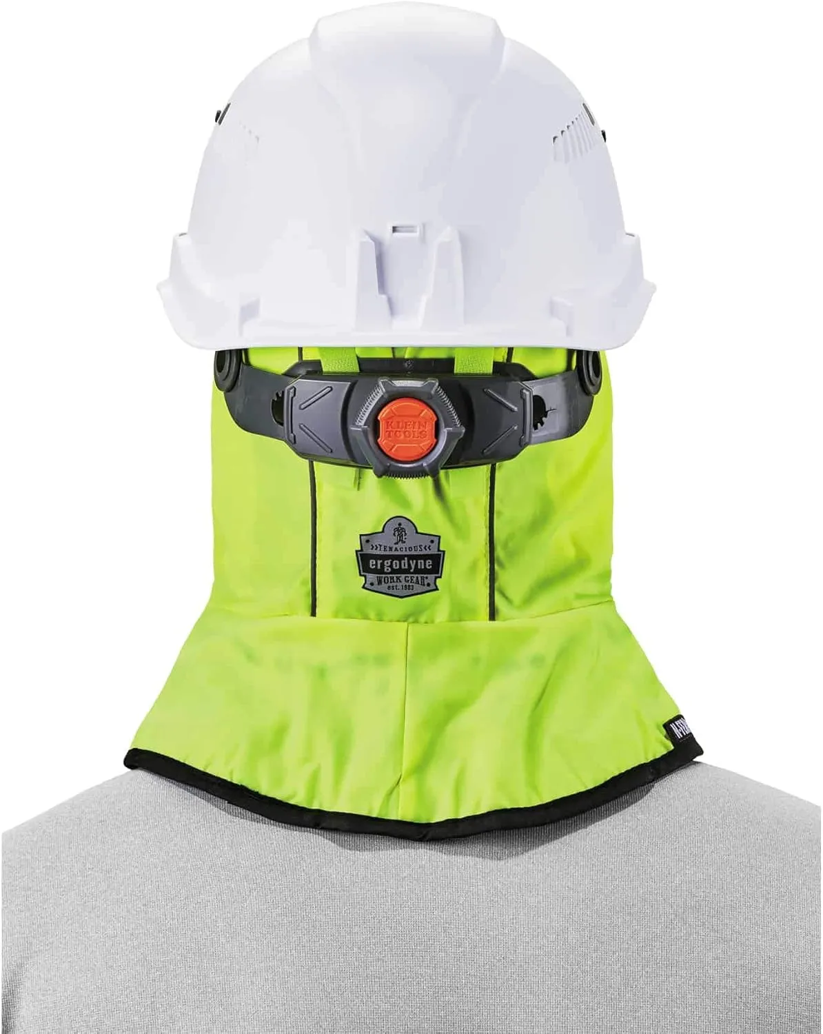 Ergodyne N-Ferno 6842 Winter Hard Hat Liner - 2-Layer, Fleece-Lined, Polyester Shell, Shoulder Length