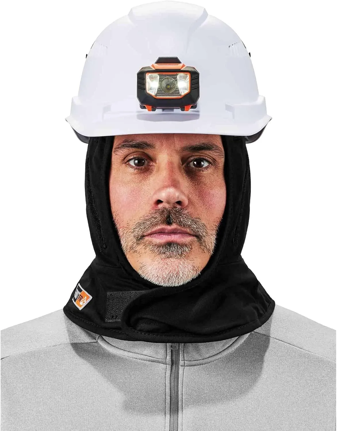 Ergodyne Winter Hard Hat Liner, FR Rated, Thermal Fleece Lining, Shoulder Length, N-Ferno 6882, Factory