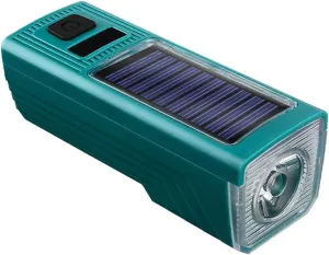 EUPLI Bike Front Lights USB Rechargeable Solar Bicycle Light Waterproof Headlight with Horn High Volume Speaker Mountain Cycling Light
