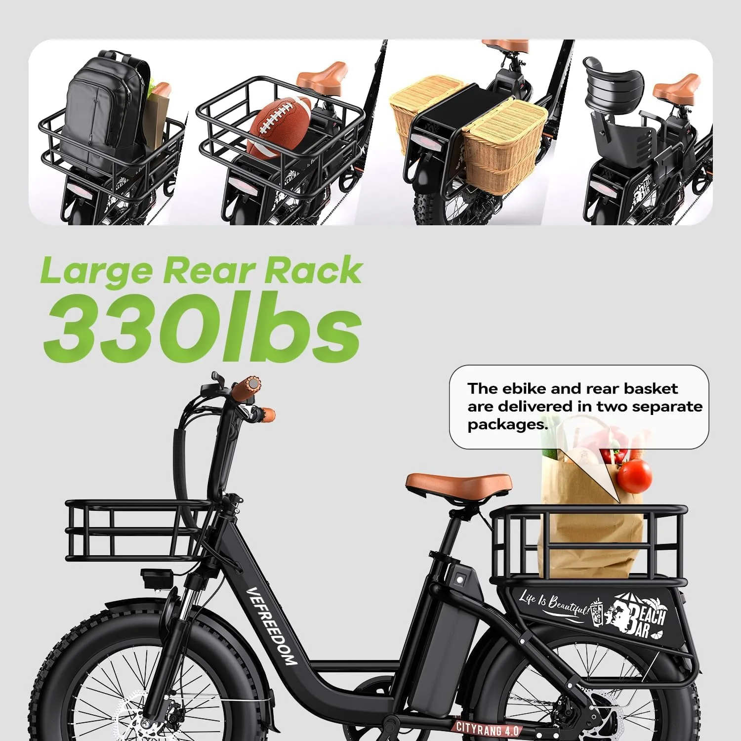 EUY Electric Bike for Adults with Peak 1500W Motor, 48V 20Ah Removable Battery Fast Ebike,Max 70Miles & 30MPH,20" x4.0 Fat Tire Commuting Electric Mountain Bike,7-Speed, Step-Thru Bicycle