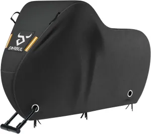 EVERBUL Bike Cover for 1 or 2 Bike 79'' L x 30'' W x 44'' H, Outdoor Waterproof Bicycle Covers with Lock Hole, 420D Heavy Duty Fabric Rain Sun UV Dust Wind Proof for Mountain, Road Bike, EBike