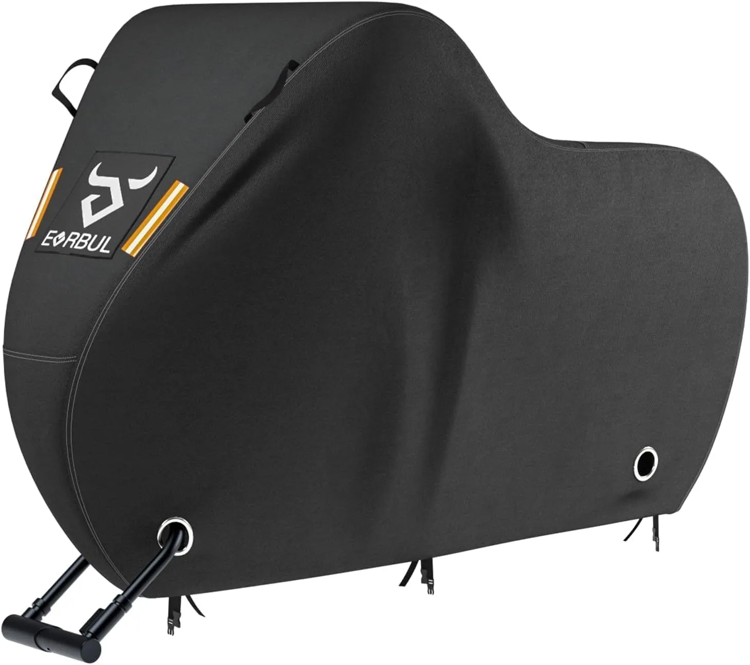EVERBUL Bike Cover for 1 or 2 Bike 79'' L x 30'' W x 44'' H, Outdoor Waterproof Bicycle Covers with Lock Hole, 420D Heavy Duty Fabric Rain Sun UV Dust Wind Proof for Mountain, Road Bike, EBike