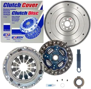 Exedy Clutch Kit KHC10 with ClutchMaxPRO Flywheel Replacement for 2002-2015 Accord Civic Si Acura CSX ILX RSX TSX K20 K24 2.0L 2.4L (CPKHC10-FW167208-EK)