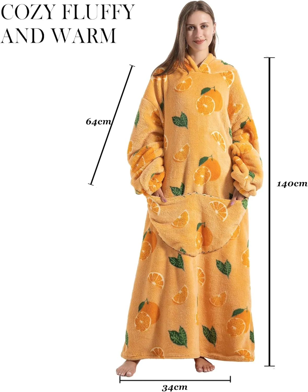 Extra Long Blanket Hoodie Oversized Hoodie Blanket Long Wearable Blanket Hoodie for Adults Snuggle Blankets