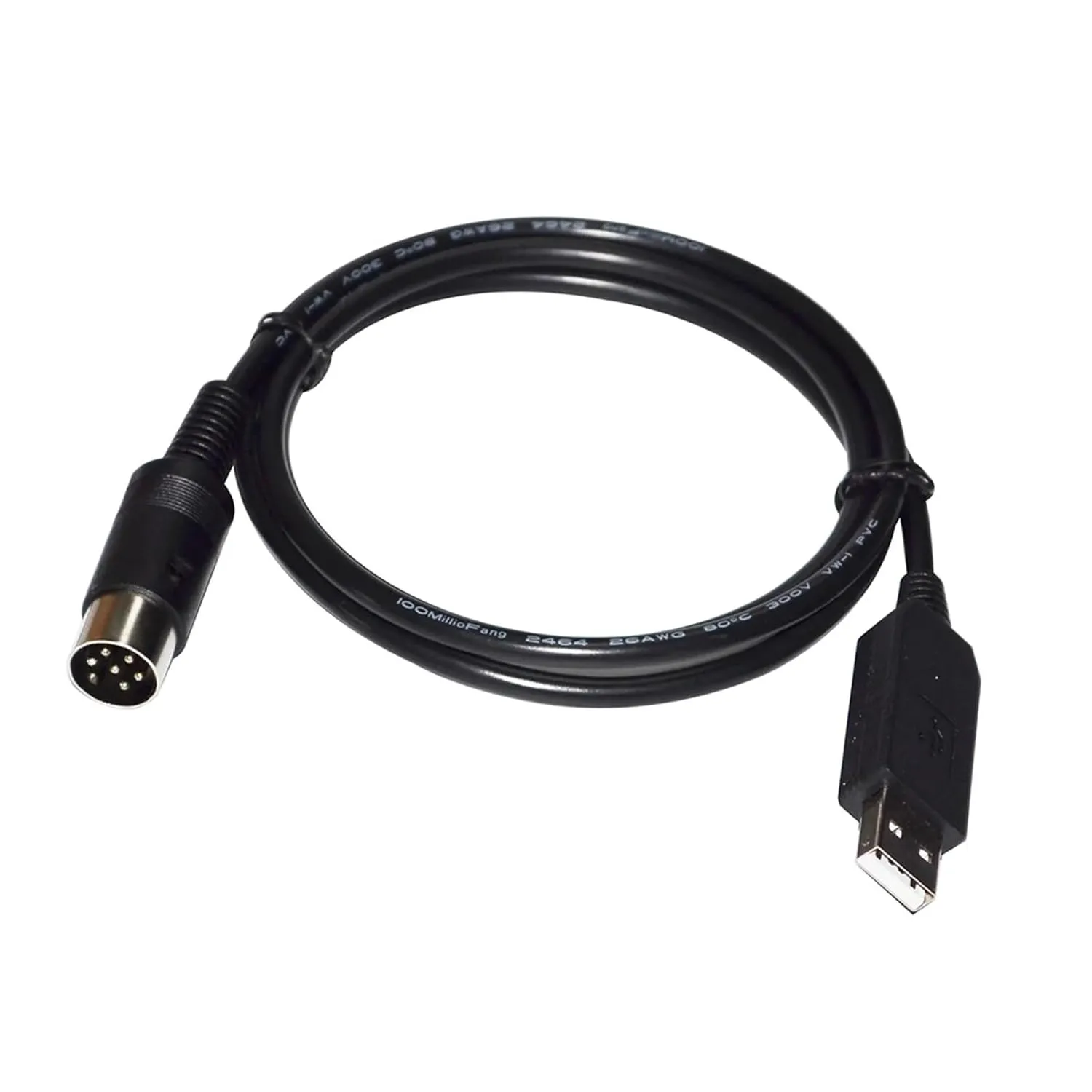 F1T-D2I FT232RL USB to 6PIN 6 DIN Connector RS232 Serial Communication Programming Cable for PASSAP E6000 Knitting Machine to PC(300cm)