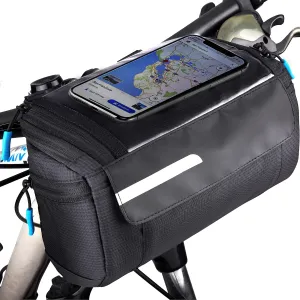 Fahrradlenkertasche Wasserdicht 4L, Handyhalterung, 4-lagiger Schutz Lenkertaschen fr Fahrrder | Fahrradlenkertasche, Fahrradtasche vorne, Fahrradtasche fr Lenker, Fahrrad-Handytasche, MTB,