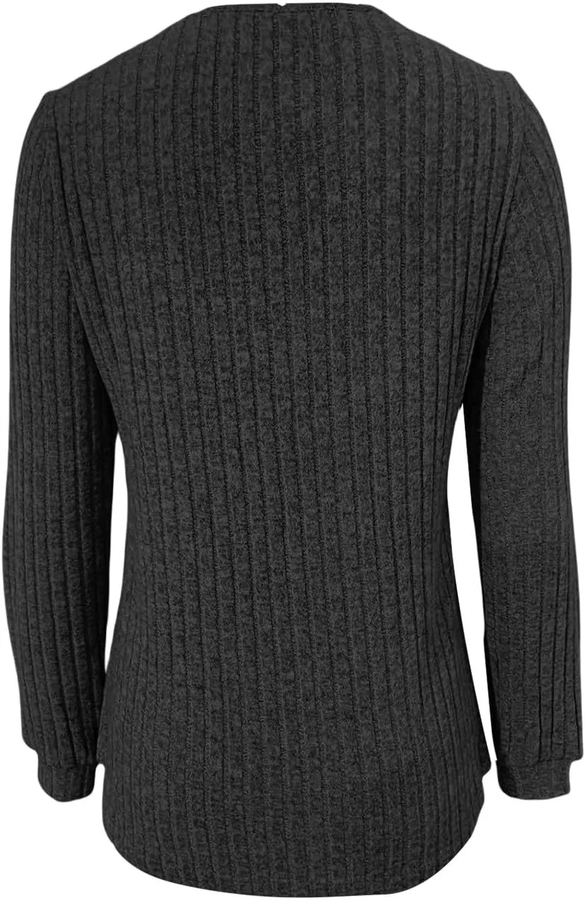 Fall Shirts for Women 2024 Out Five Quarter Sleeve Top Skirt with Smock Striped Sweater Western Outfit for Women