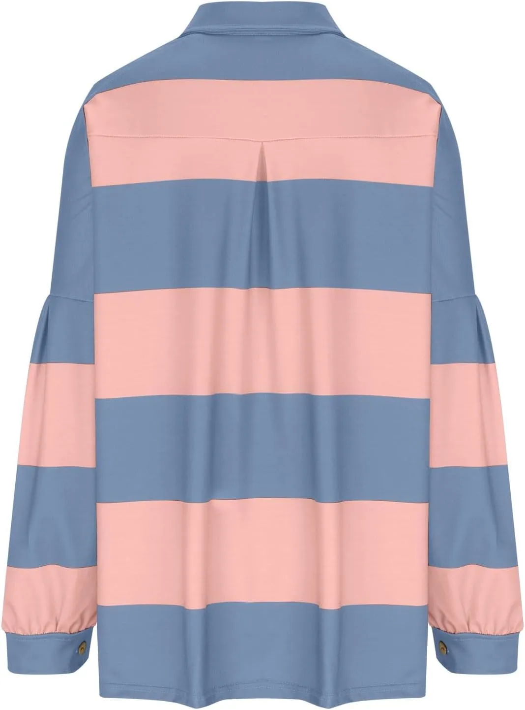 Fall Shirts for Women Long Sleeve Striped Button Down Sweatshirts Causal Fashion Pullover Blouses Plus Size Tops Tees