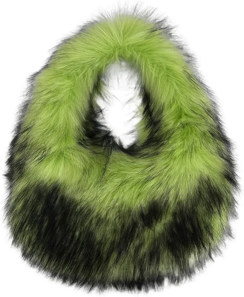 Faux Fur Hobo Shoulder Bag for Women - Large Cute Fluffy Tote Plush Handbag Y2K Furry Purse
