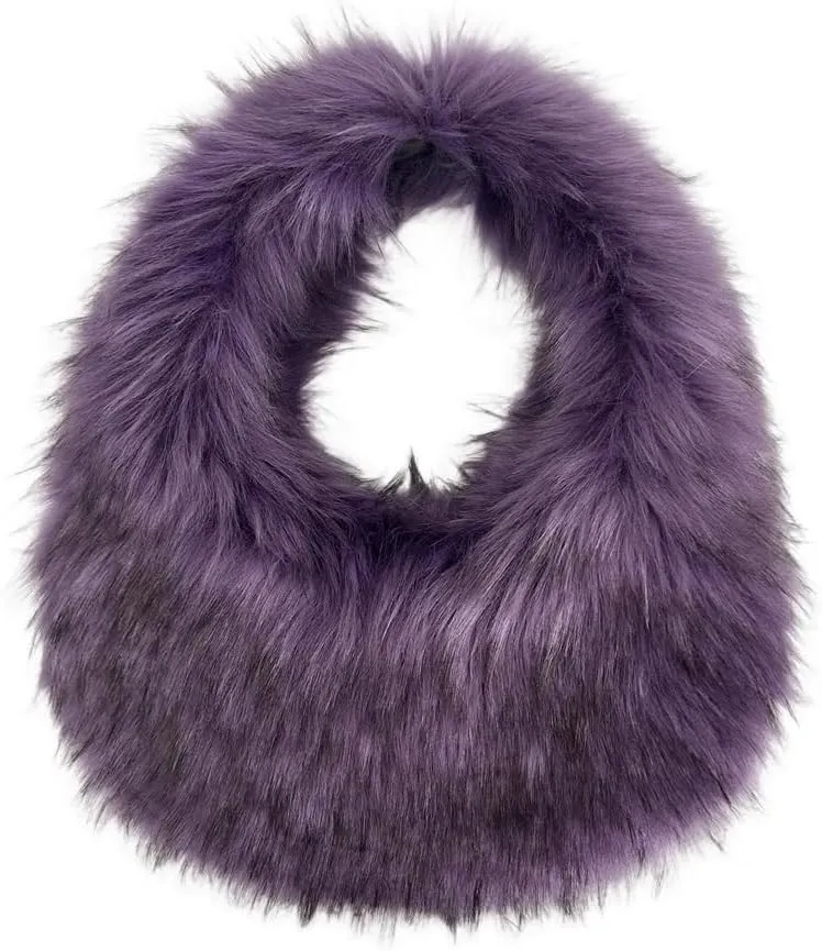 Faux Fur Hobo Shoulder Bag for Women - Large Cute Fluffy Tote Plush Handbag Y2K Furry Purse