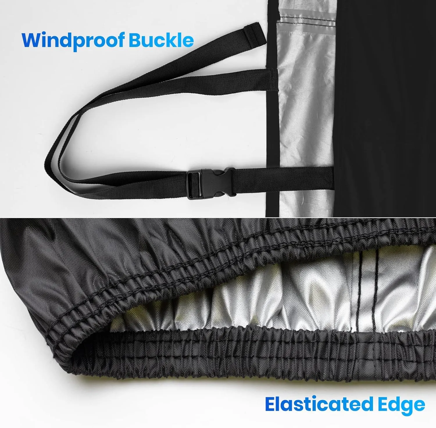 Favoto Bike Cover Waterproof Outdoor Bicycle Cover for 2-3 Bikes UV Snow Wind Proof with Anti-Theft Lock Hole Reflective Straps Storage Bag for Mountain Road Electric City Bike 79x41.3x44 Inch