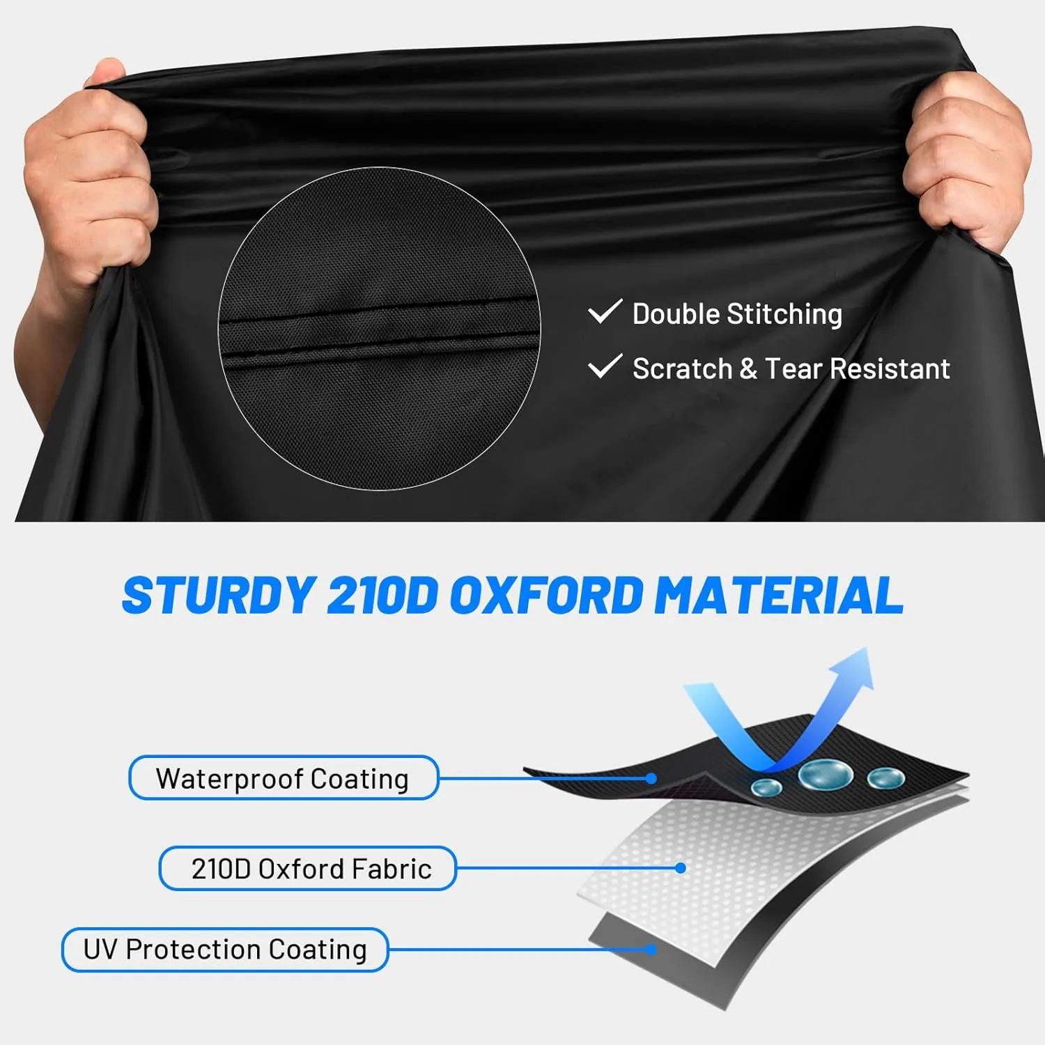Favoto Bike Cover Waterproof Outdoor Bicycle Cover Thicken Oxford Windproof UV Snow Rustproof with Lock Hole Storage Bag for Mountain Road Bike City Bike Beach Cruiser Bike, Mid-Orange