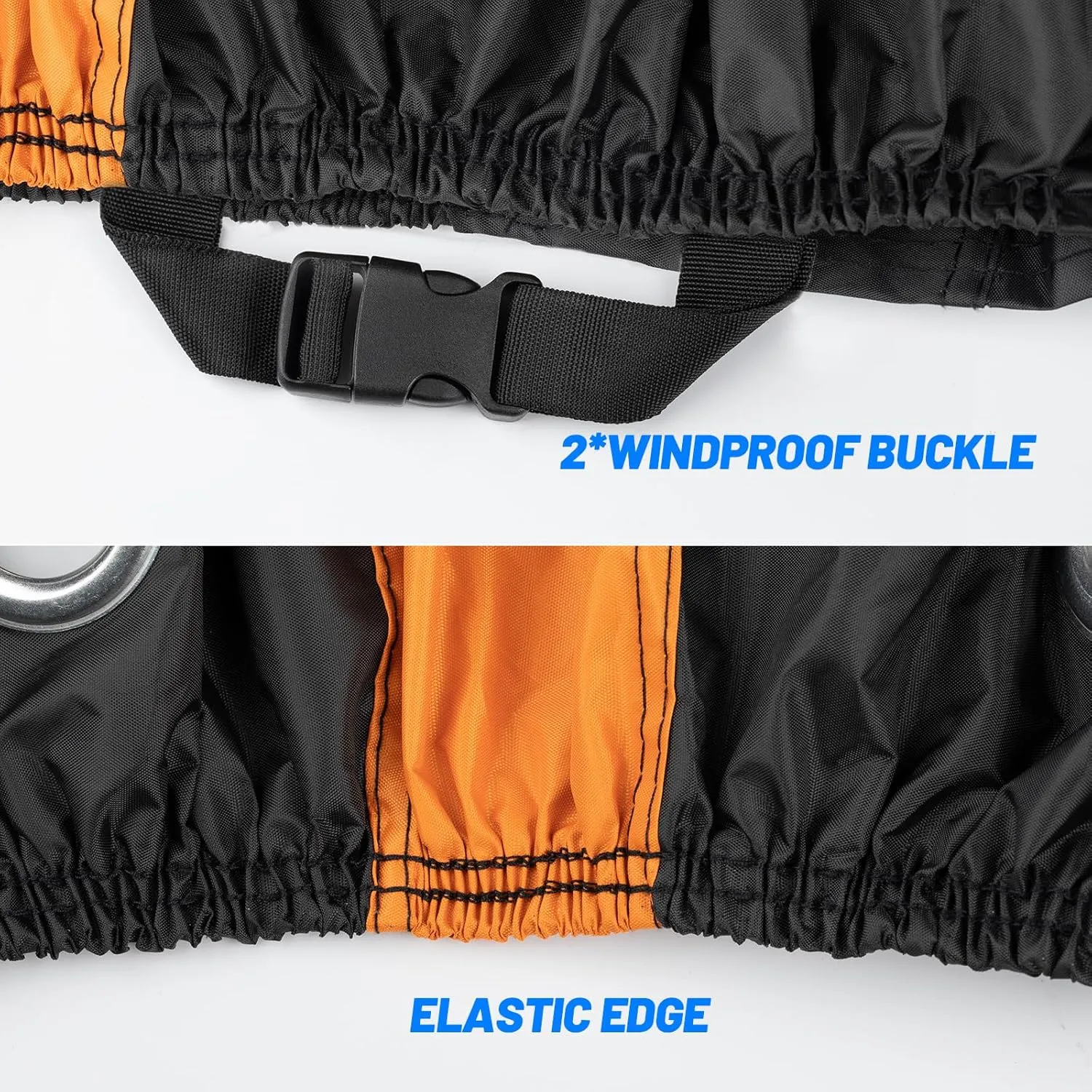 Favoto Bike Cover Waterproof Outdoor Bicycle Cover Thicken Oxford Windproof UV Snow Rustproof with Lock Hole Storage Bag for Mountain Road Bike City Bike Beach Cruiser Bike, Mid-Orange