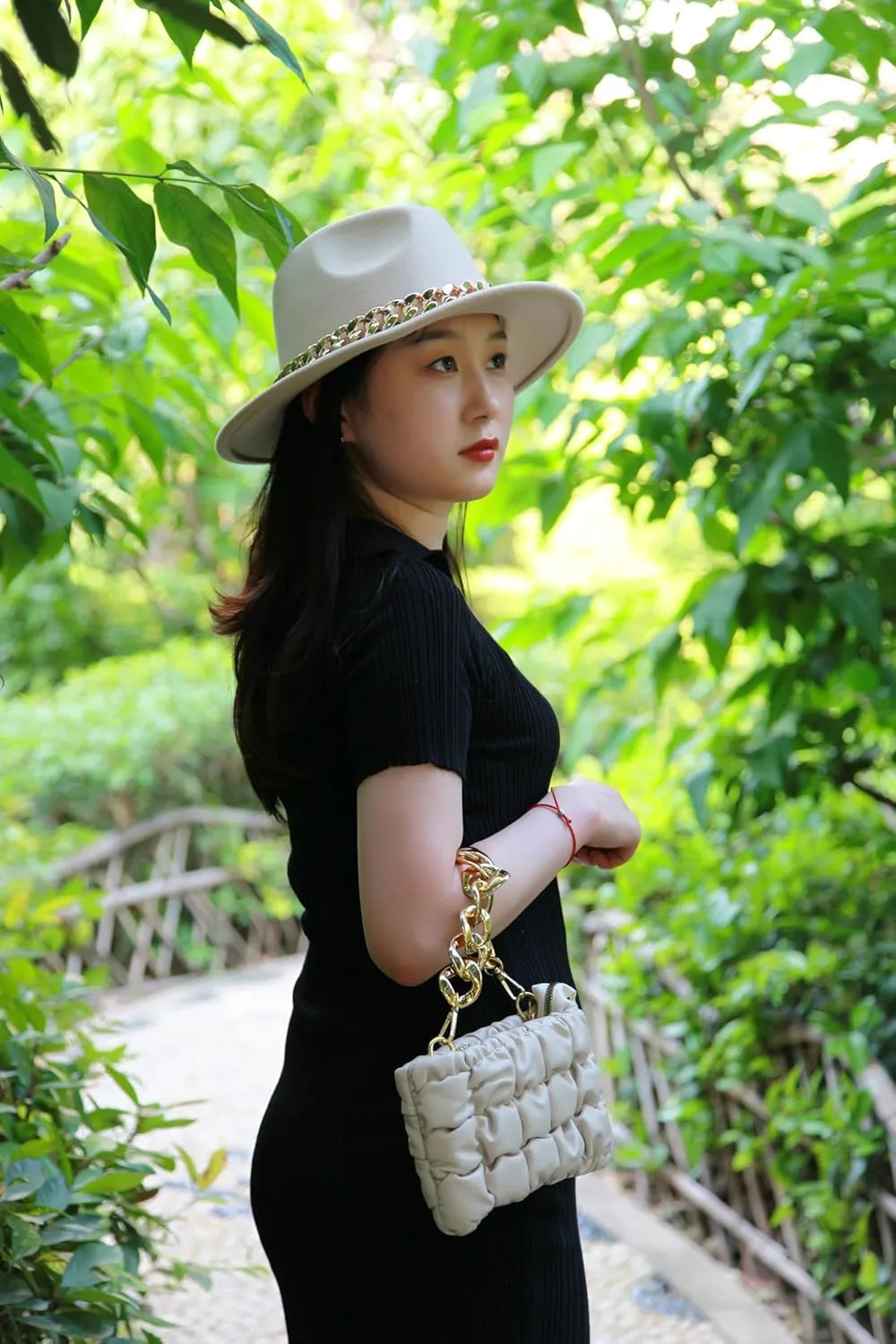 Fedora Hats for Women，FeltPanama Hat，womens fedora