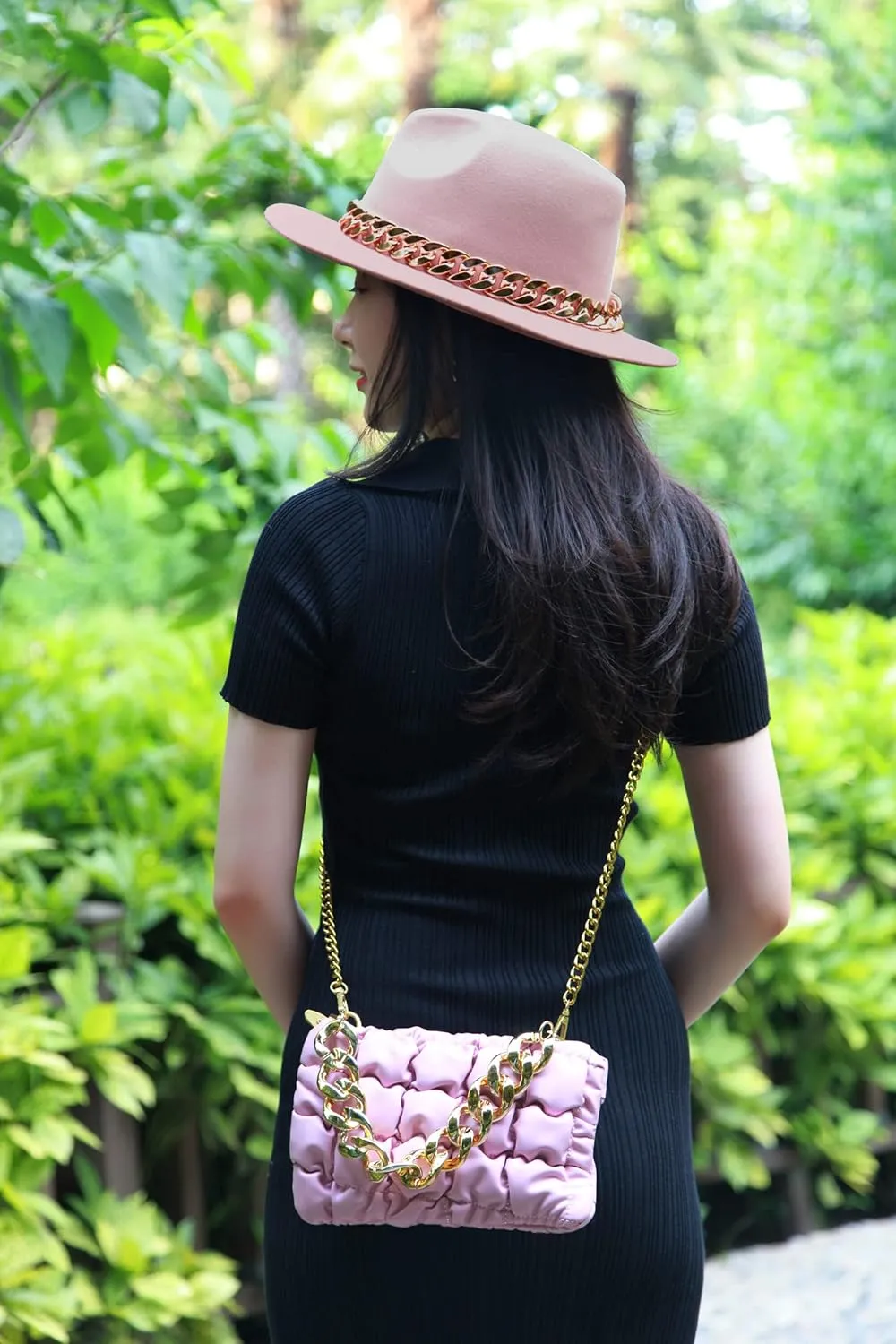 Fedora Hats for Women，FeltPanama Hat，womens fedora