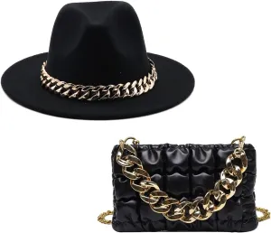Fedora Hats for Women，FeltPanama Hat，womens fedora