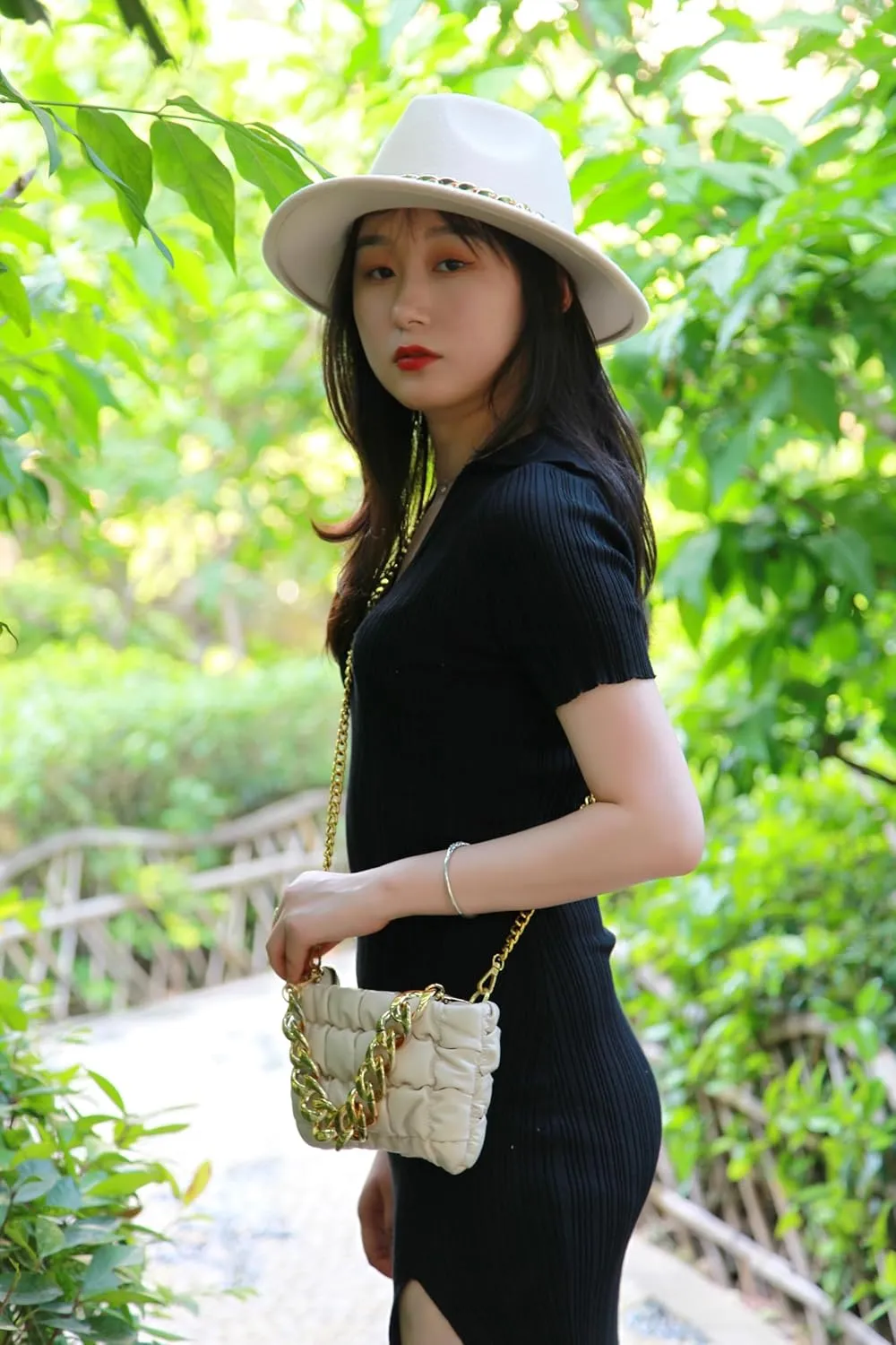 Fedora Hats for Women，FeltPanama Hat，womens fedora