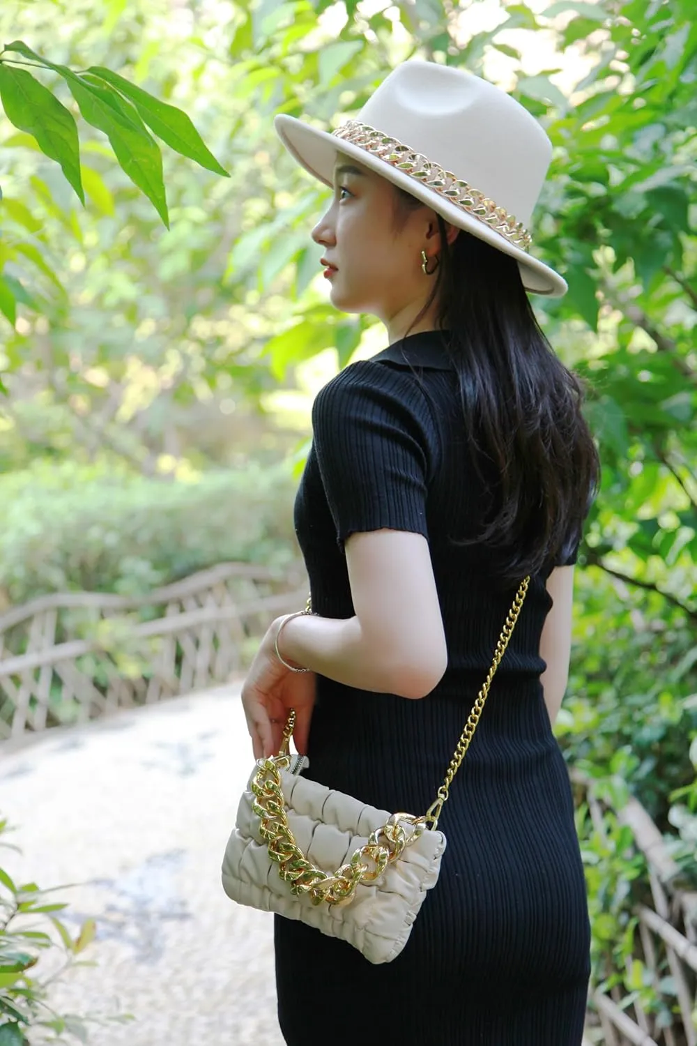 Fedora Hats for Women，FeltPanama Hat，womens fedora