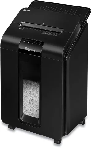 Fellowes AutoMax Micro-Cut 100M Commercial Office Auto Feed 2-in-1 Paper Shredder with 100-Sheet Capacity
