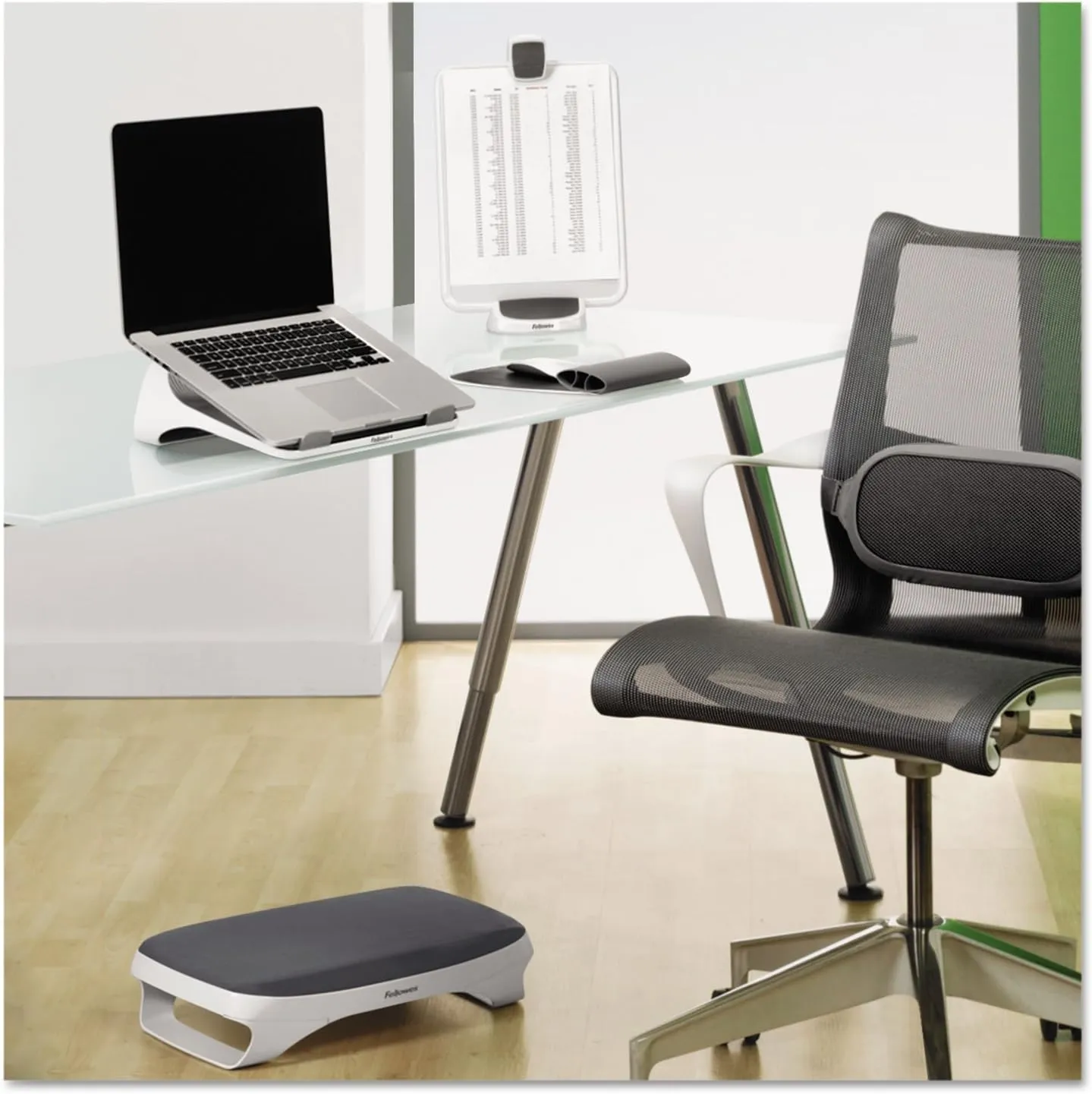 Fellowes I-Spire Series Document Lift/Holder, White/Gray (9311503)