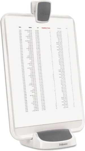 Fellowes I-Spire Series Document Lift/Holder, White/Gray (9311503)