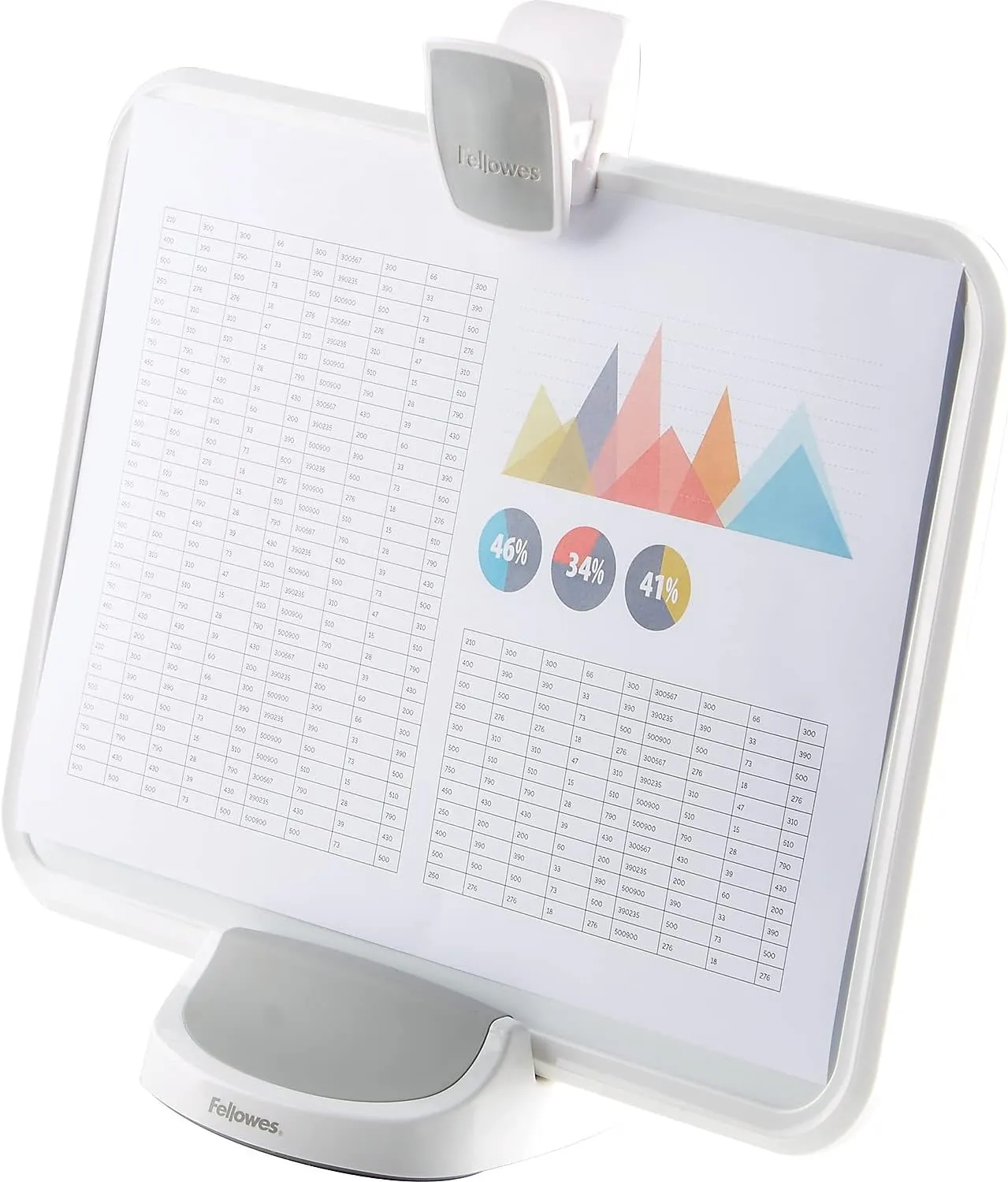Fellowes I-Spire Series Document Lift/Holder, White/Gray (9311503)