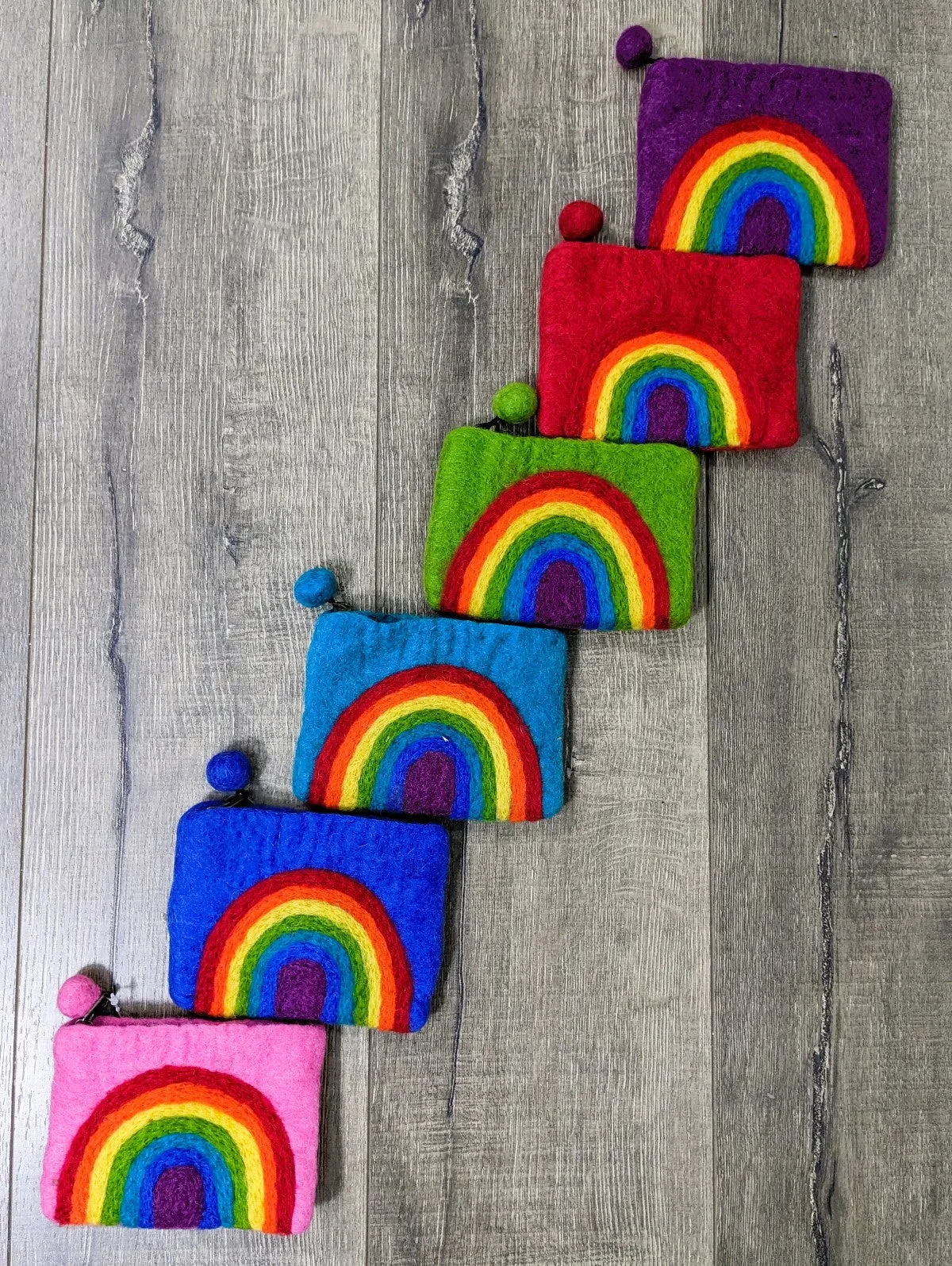 Felt Rainbow Purse